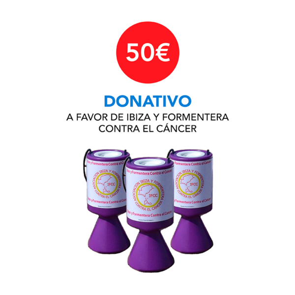 Donativo 50 € - Ibiza y Formentera Contra el Cáncer